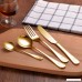 Silverware Set 24-Piece Stainless Steel Flatware Sets Service for 6 Mirror Polishing Cutlery Sets with Gift Box for Home Kitchen RestaurantTableware Utensil Sets (Gold2 normal) - B0784RD5PD